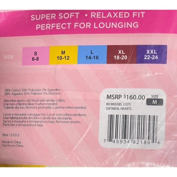 Wildfox $160 Lounge Set Womens Medium Hearts Sweatshirt & Short NWT - Picture 7 of 7